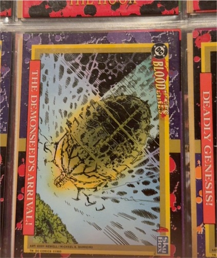 1993 SkyBox DC Bloodlines #4 The Demonseed's Arrival — front