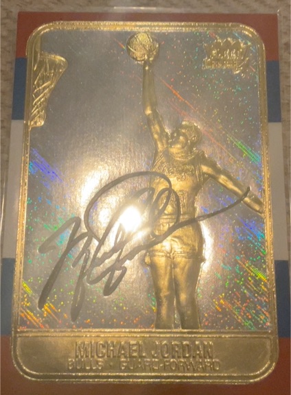 1998 Fleer 23KT Gold Michael Jordan — front