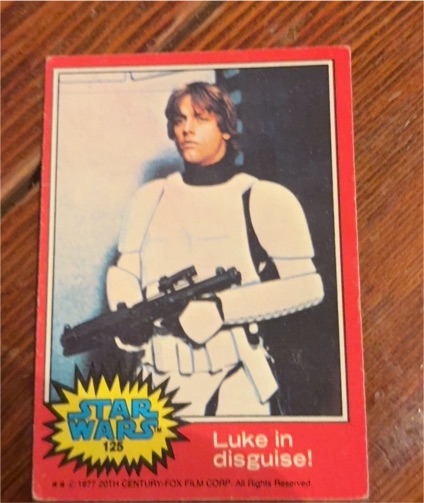 1977 Topps Star Wars #125 Luke Skywalker Luke in Disguise — front