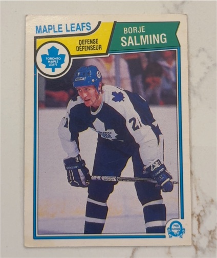 1983-84 O-Pee-Chee #341 Borje Salming — front