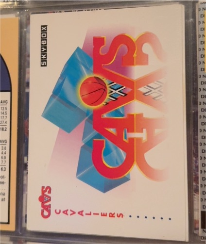 1991-92 SkyBox #355 Cleveland Cavaliers Logo — front