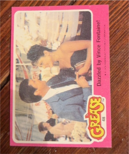 1978 Topps Grease #48 Dazzled by Vince Fontaine — front