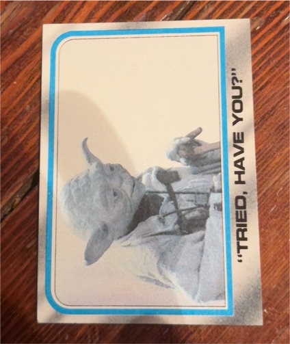 1980 Topps Star Wars Empire Strikes Back #241 Tried, Have You? Yoda — front