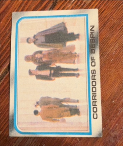 1980 Topps Star Wars The Empire Strikes Back #193 Corridors of Bespin — front
