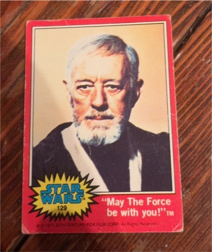 1977 Topps Star Wars #129 May The Force Be With You — front