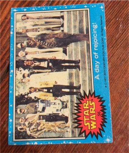 1977 Topps Star Wars #56 A day of rejoicing! — front
