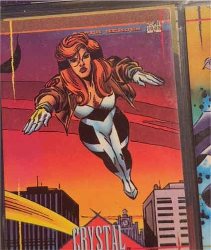 1993 SkyBox Marvel Universe Series IV #92 Crystal — front