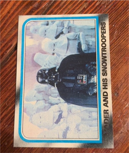 1980 Topps Star Wars Empire Strikes Back #165 Vader and His Snowtroopers — front