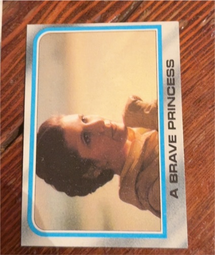 1980 Topps Star Wars The Empire Strikes Back #192 A Brave Princess — front