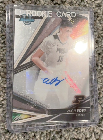 2022-23 Topps Bowman University #BOA-ZE Zach Edey — front