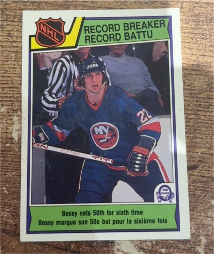 1983-84 O-Pee-Chee #210 Mike Bossy Record Breaker — front