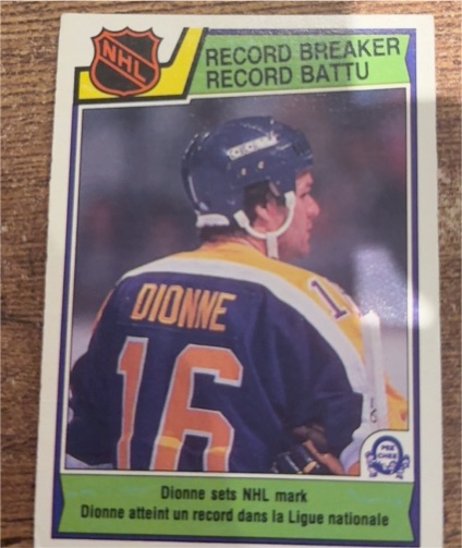 1983-84 O-Pee-Chee #211 Marcel Dionne Record Breaker — front