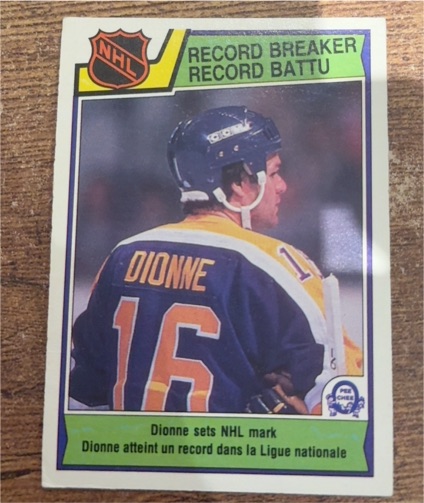1983-84 O-Pee-Chee #211 Marcel Dionne Record Breaker — front
