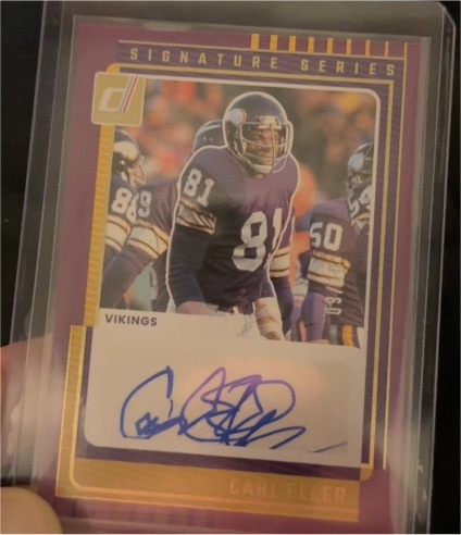 2025 Donruss Signature Series #SS-CER Carl Eller — front