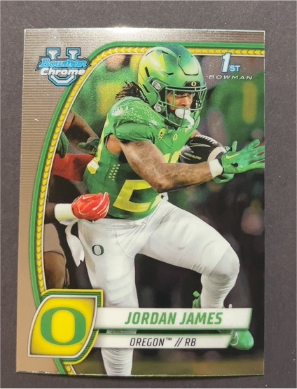 2024 Bowman University Chrome #105 Jordan James — front