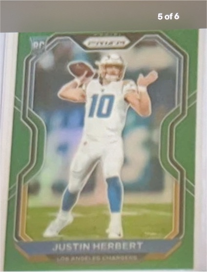 2020 Panini Prizm #325 Justin Herbert — front