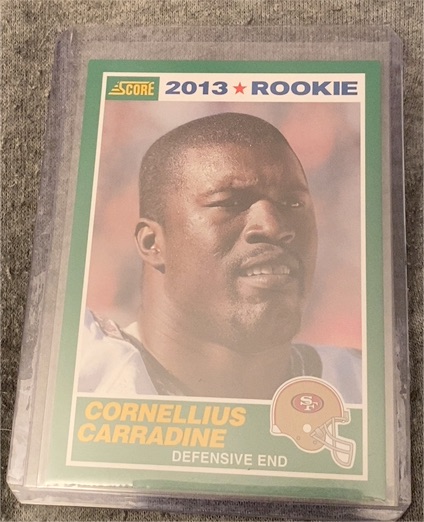 2013 Score # Cornelius Carradine Rookie — front