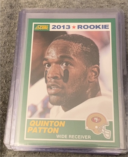 2013 Score Rookie Quinton Patton — front