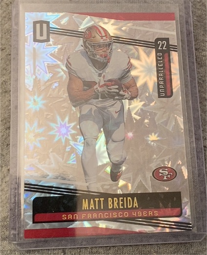 2019 Panini Unparalleled #158 Matt Breida — front