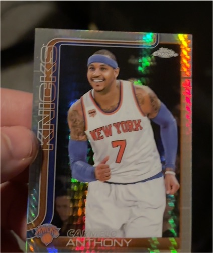 2025-26 Topps Chrome #248 Carmelo Anthony — front