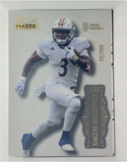 2022 Wild Card Matte #MB-100 Sincere McCormick — front