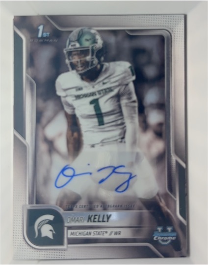 2025 Bowman University Chrome #BCA-OK Omari Kelly — front
