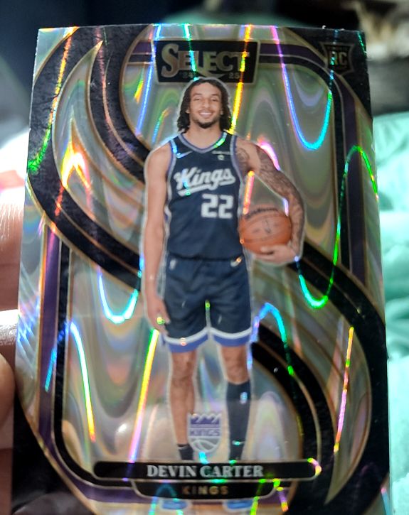 2024-25 Panini Select #92 Devin Carter Sacramento Kings — front