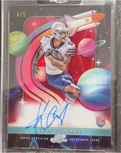 2024 Topps Chrome Cosmic #RC Keon Coleman — front