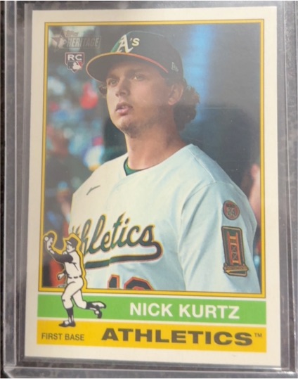 2025 Topps Heritage High Number #706 Nick Kurtz — front