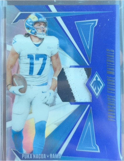 2024 Panini Phoenix Franchise Future Material Blue #FFM-PNA Puka Nacua — front