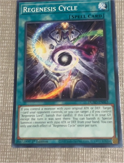 Yu-Gi-Oh! Duelist's Advance #DUAD-EN063 Regenesis Cycle — front