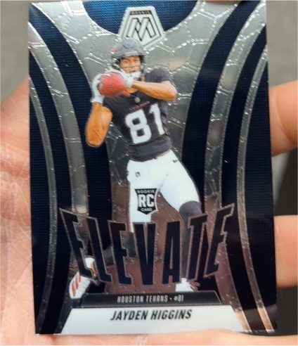 2025 Panini Mosaic #9 Jayden Higgins Elevate — front