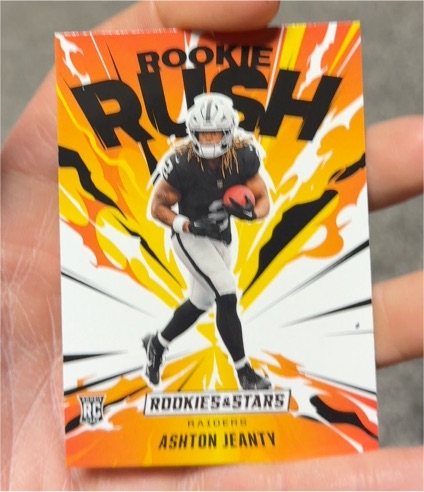 2025 Panini Rookies & Stars #1 Ashton Jeanty Rookie Rush — front