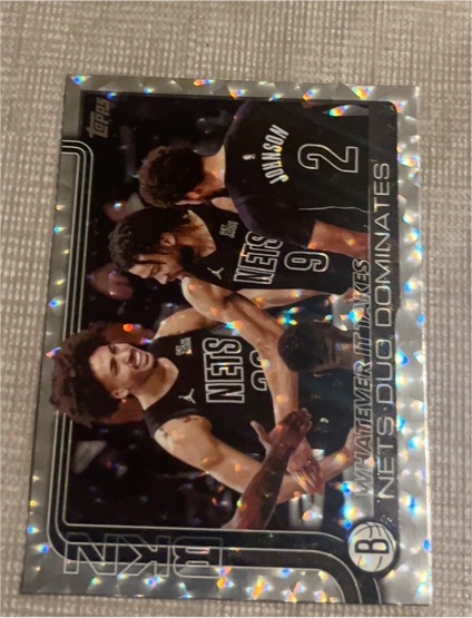 2025-26 Topps #273 Whatever It Takes: Nets Duo Dominates — front