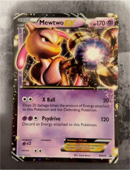 2012 Pokémon BW Black & White #BW45 Mewtwo EX — front