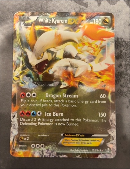 2012 Pokémon TCG Boundaries Crossed #103 White Kyurem EX — front