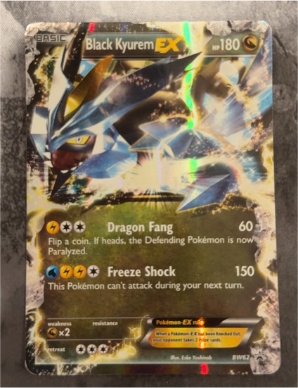 2012 Pokémon TCG Black Kyurem EX #BW62 — front