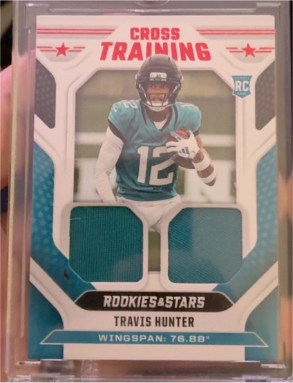 2025 Panini Rookies & Stars Cross Training Dual Patch Travis Hunter — front