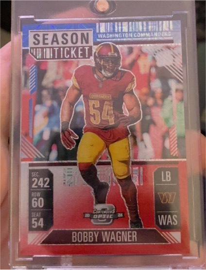 2024 Panini Contenders Optic Season Ticket #100 Bobby Wagner — front