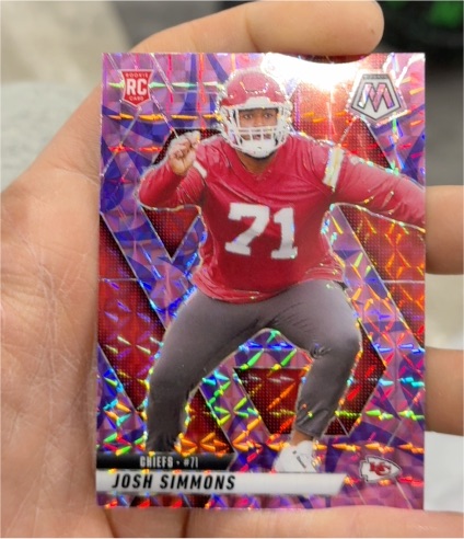 2025 Panini Mosaic #398 Josh Simmons — front