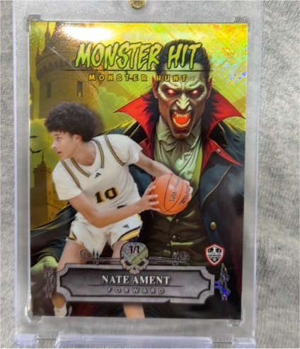 2025 Wild Card Haunted Hits Monster Hit Nate Ament — front