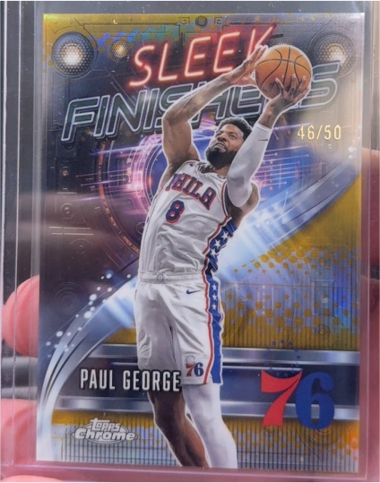 2025-26 Topps Chrome #SF-16 Paul George Sleek Finishers — front