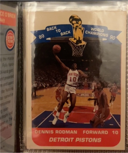 1990 Unocal #10 Dennis Rodman — front