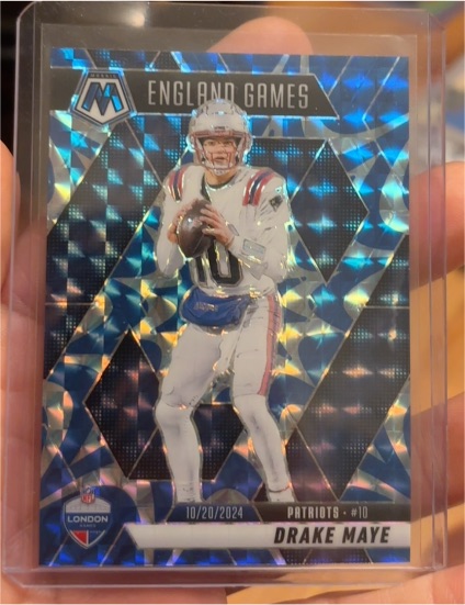 2025 Panini Mosaic #258 Drake Maye England Games — front