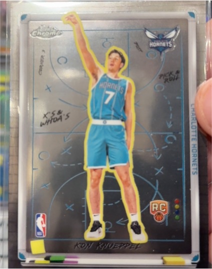 2025 Topps Chrome #XW-10 Kon Knueppel Rookie X's & Whoa's — front