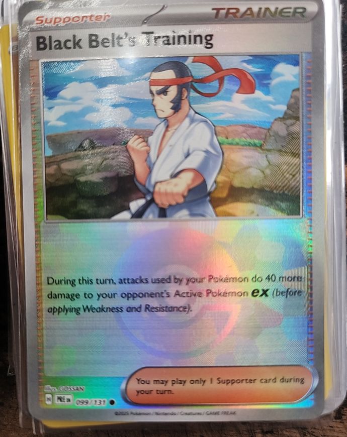 2023 Pokémon SV: Prismatic Evolutions #099 Black Belt's Training — front