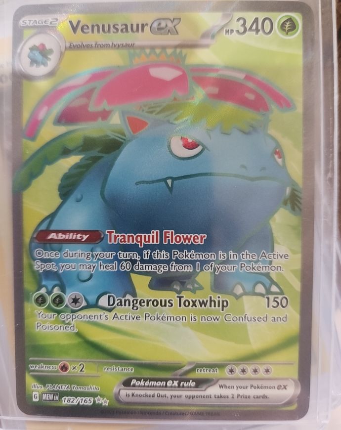 2023 Pokémon Scarlet & Violet 151 #182/165 Venusaur ex — front