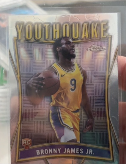 2024-25 Topps Chrome #YQ-14 Bronny James Jr. Youthquake — front