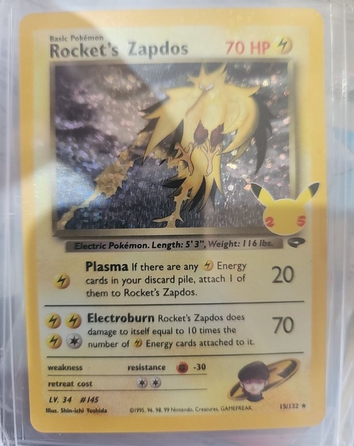 2021 Pokemon Celebrations #15 Rocket's Zapdos — front