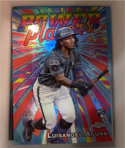 2025 Topps Chrome #PP-24 Luisangel Acuna Power Players — front